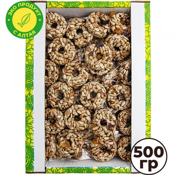 №3 Козинаки из подсолнечника с медом и сухофруктами "Зачетные" 500г в Саратове