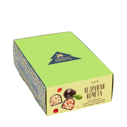 №2 Кедровая комета Ассорти (9429) (классика, клюква, шишка, земляника), 540г   в Саратове