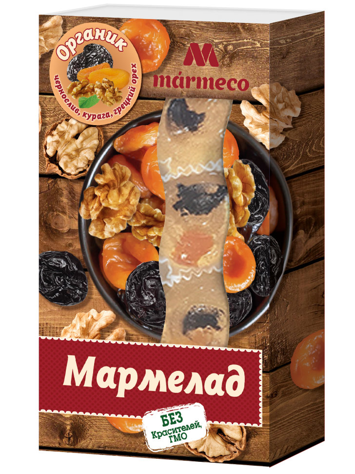  Мармелад "Органик"  Курага, Чернослив, грецкий орех, 180г  в Саратове