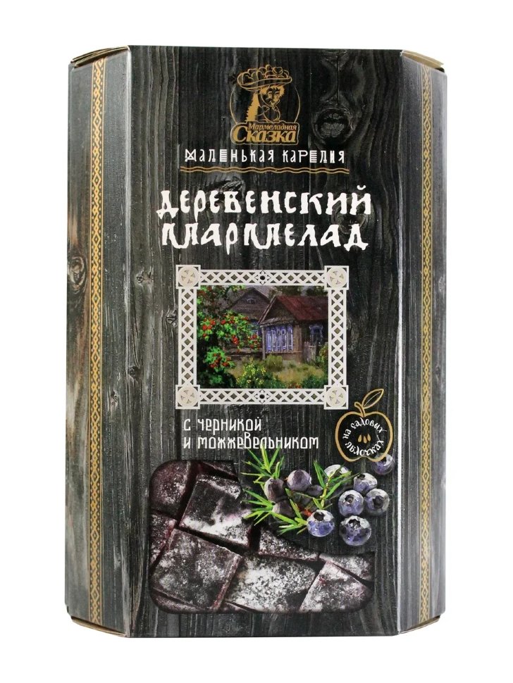  Мармелад деревенский "С черникой и можжевельником" 300г в Саратове